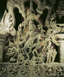Linteau avec Shiva Nataraja, dynastie Kakatiya